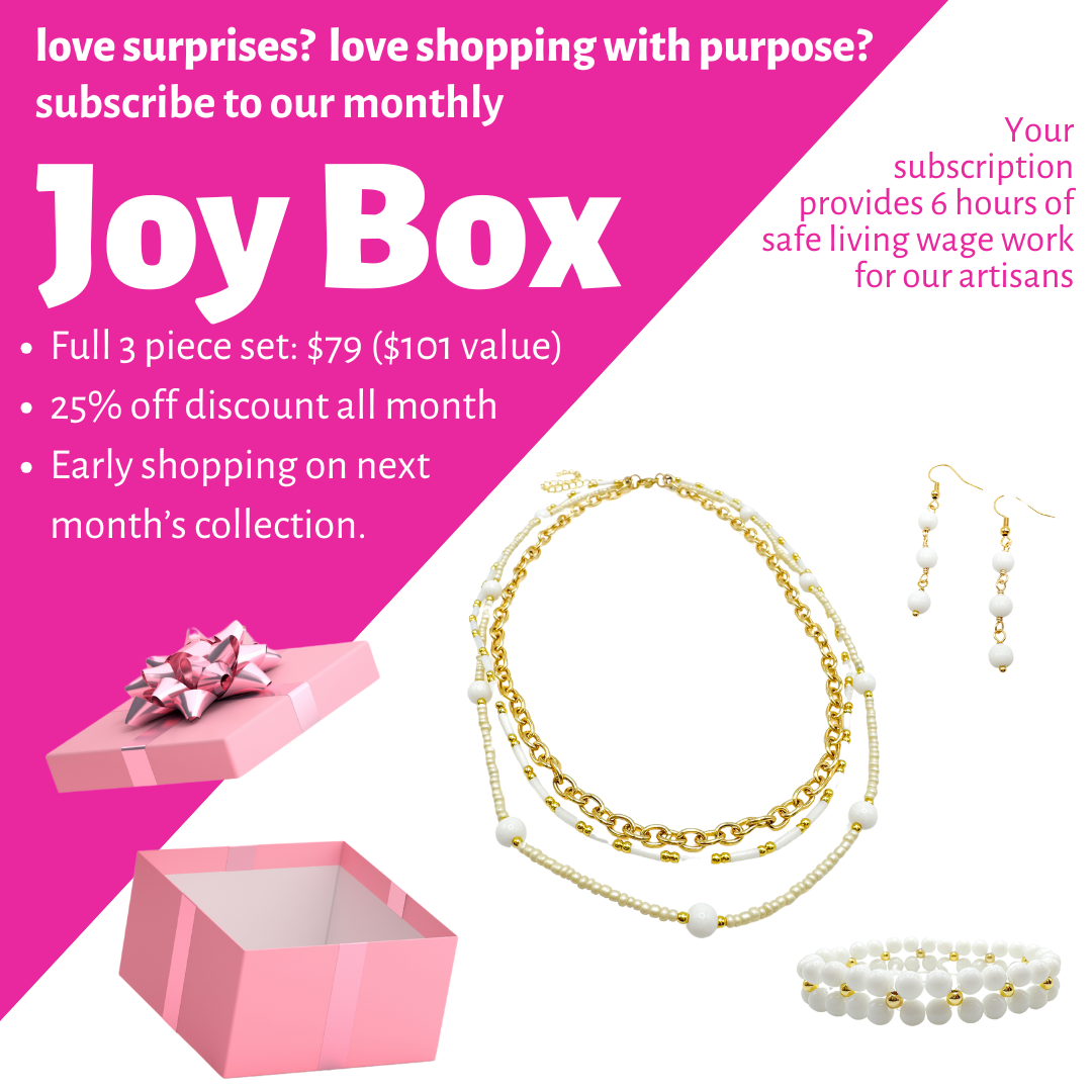 Joy Box Necklace, Earring & Bracelet Set