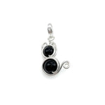 Cat silver charm