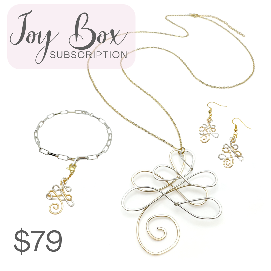 Joy Box Necklace, Earring & Bracelet Set