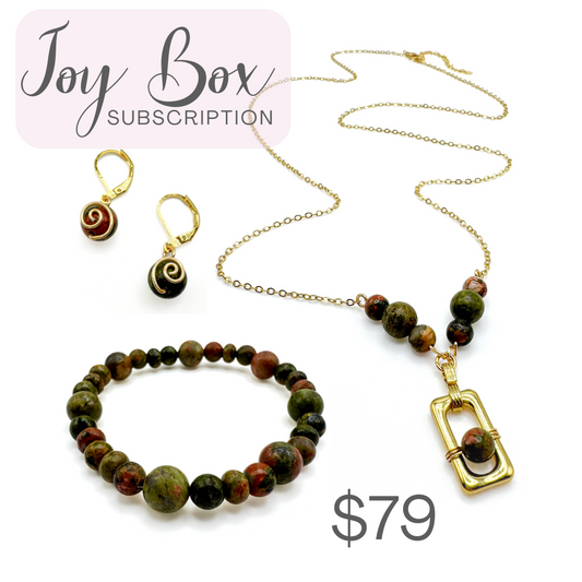Joy Box Necklace, Earring & Bracelet Set