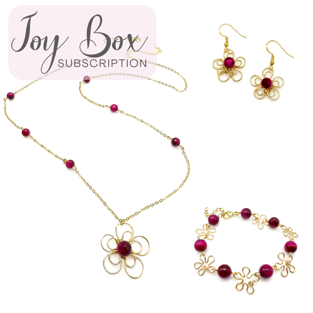 Joy Box Necklace, Earring & Bracelet Set