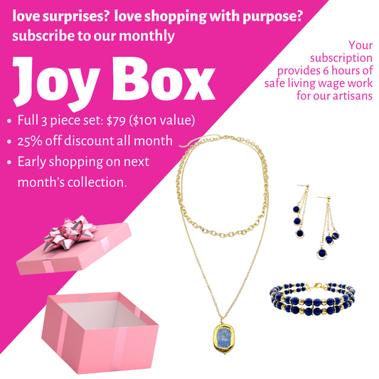 Joy Box Necklace, Earring & Bracelet Set
