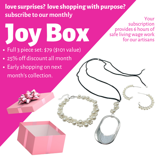 Joy Box Necklace, Earring & Bracelet Set