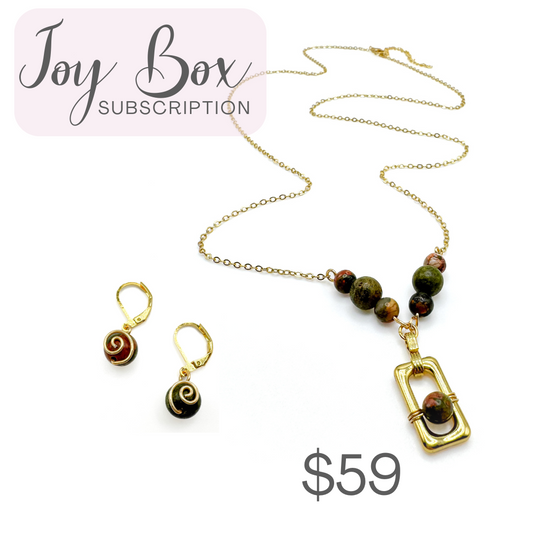 Joy Box Necklace & Earring Set