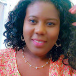 Pink gold Artisan necklace modeled