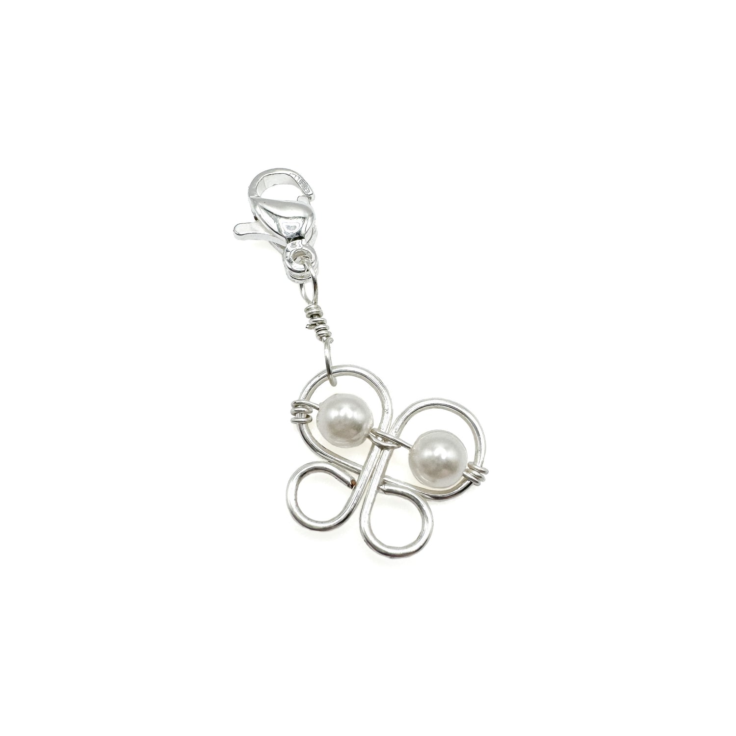 Butterfly silver charm
