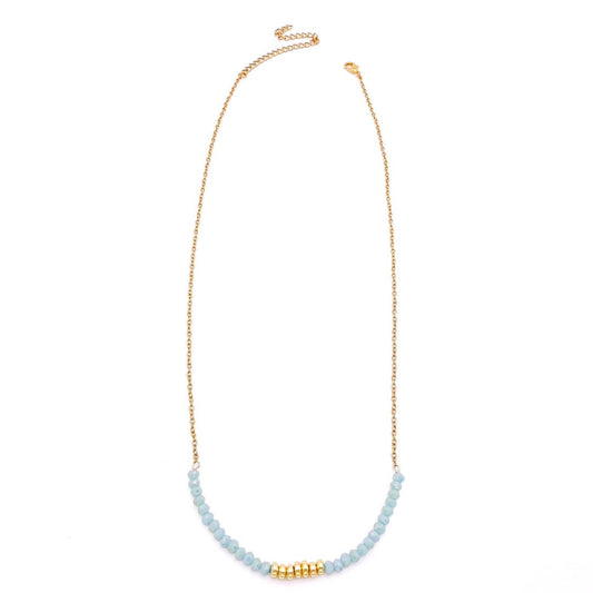 Turquoise gold Artisan necklace