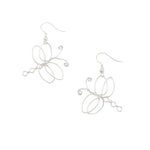 Dragonfly silver earrings