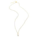 Pearl gold long necklace