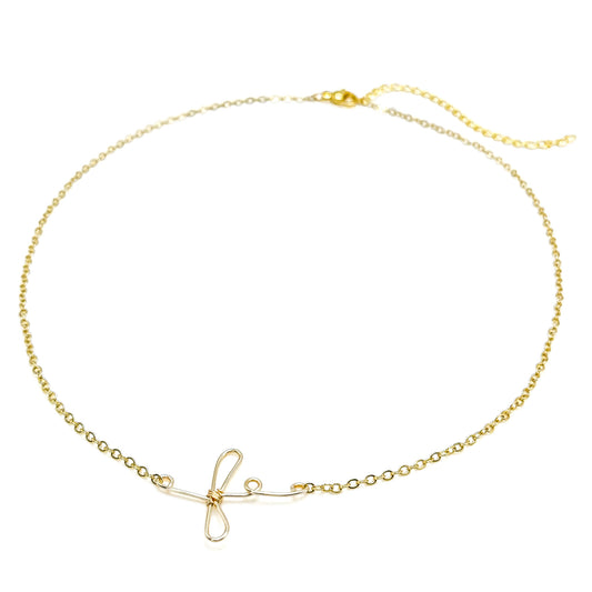 Fe faith Spanish gold necklace