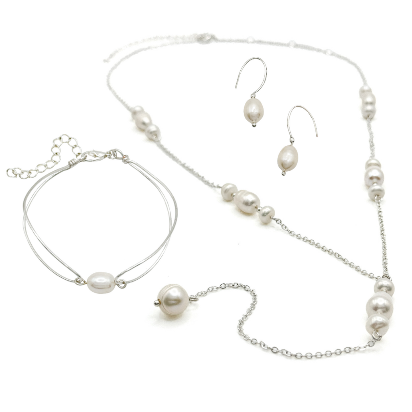 Pearl silver jewelry