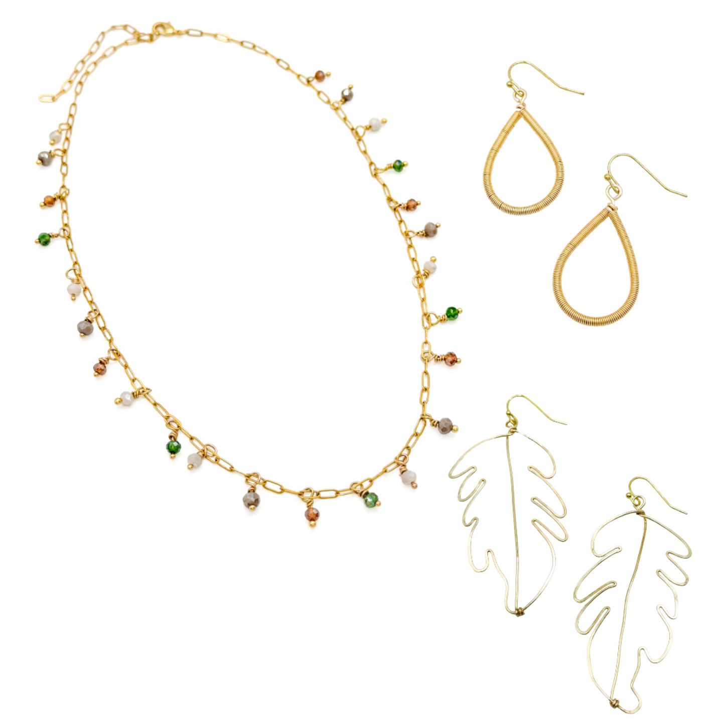 Fall multicolor gold jewelry