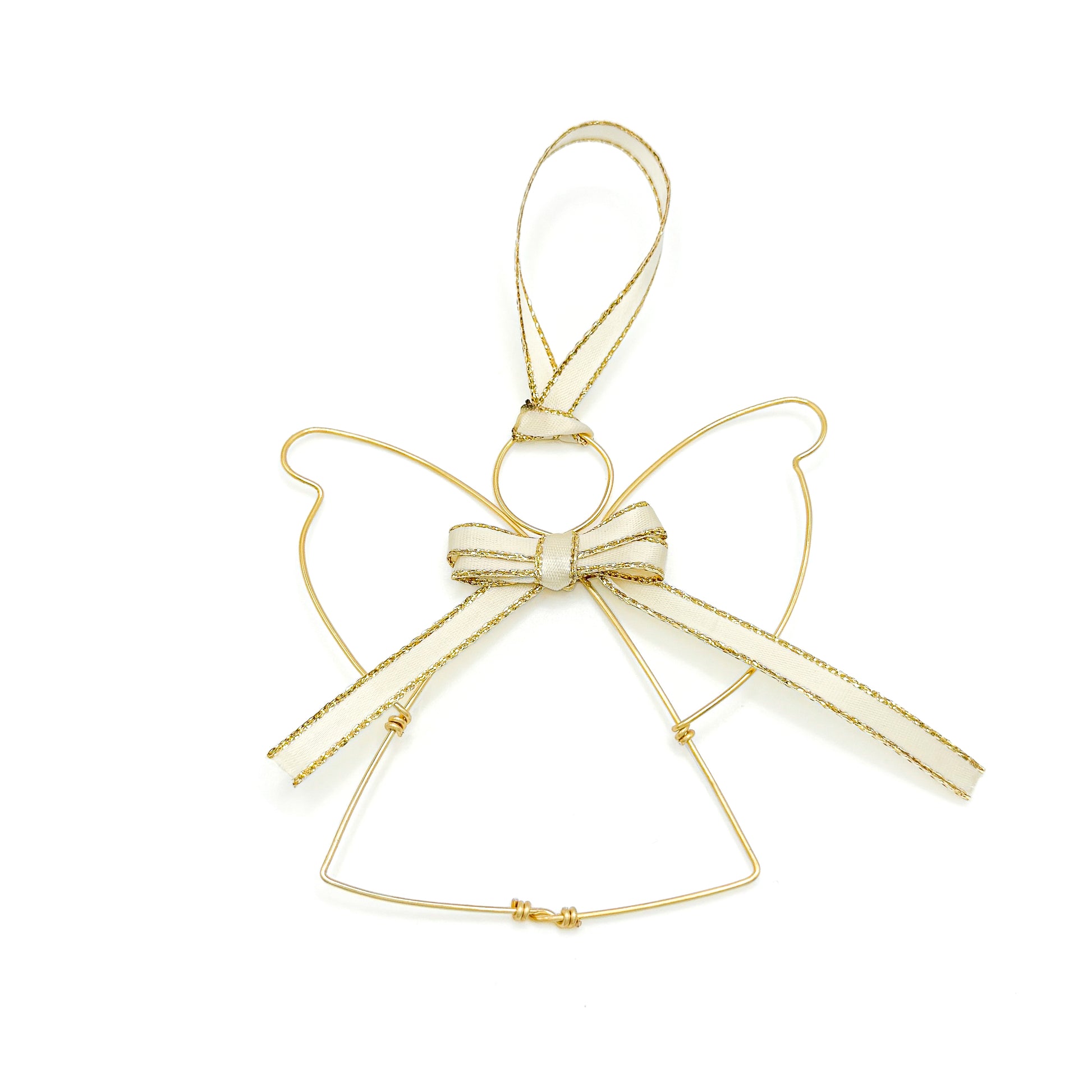 Gold angel handmade Christmas ornament