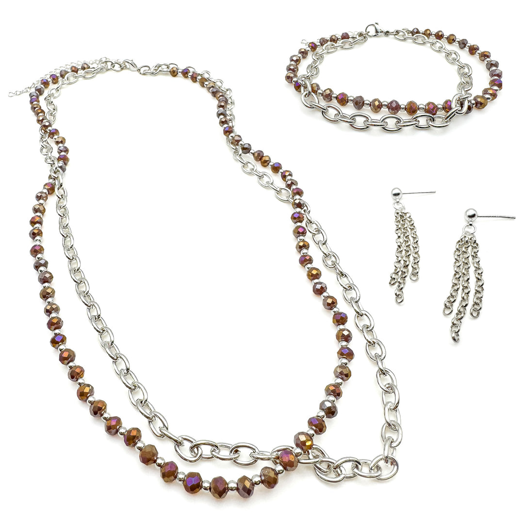 Joy Box Necklace, Earring & Bracelet Set
