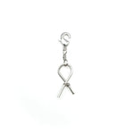 Ribbon silver charm