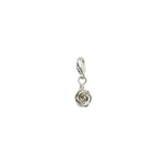 Rose silver charm