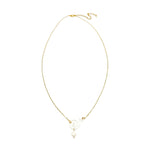 Moonstone gold swirl necklace