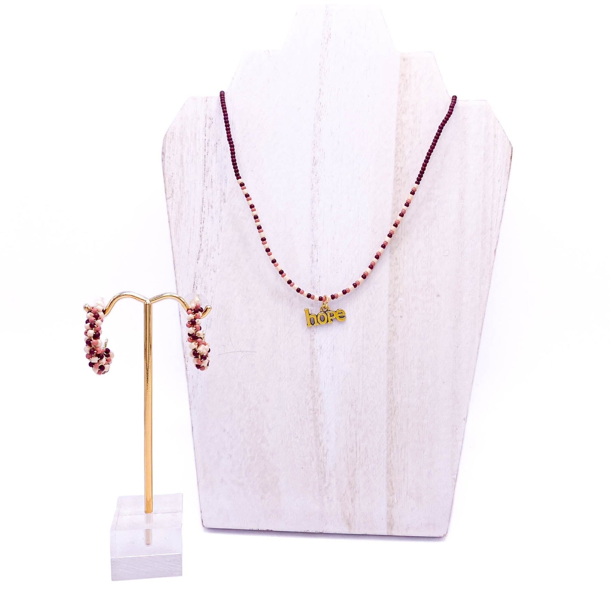 Multicolor pink gold hope jewelry