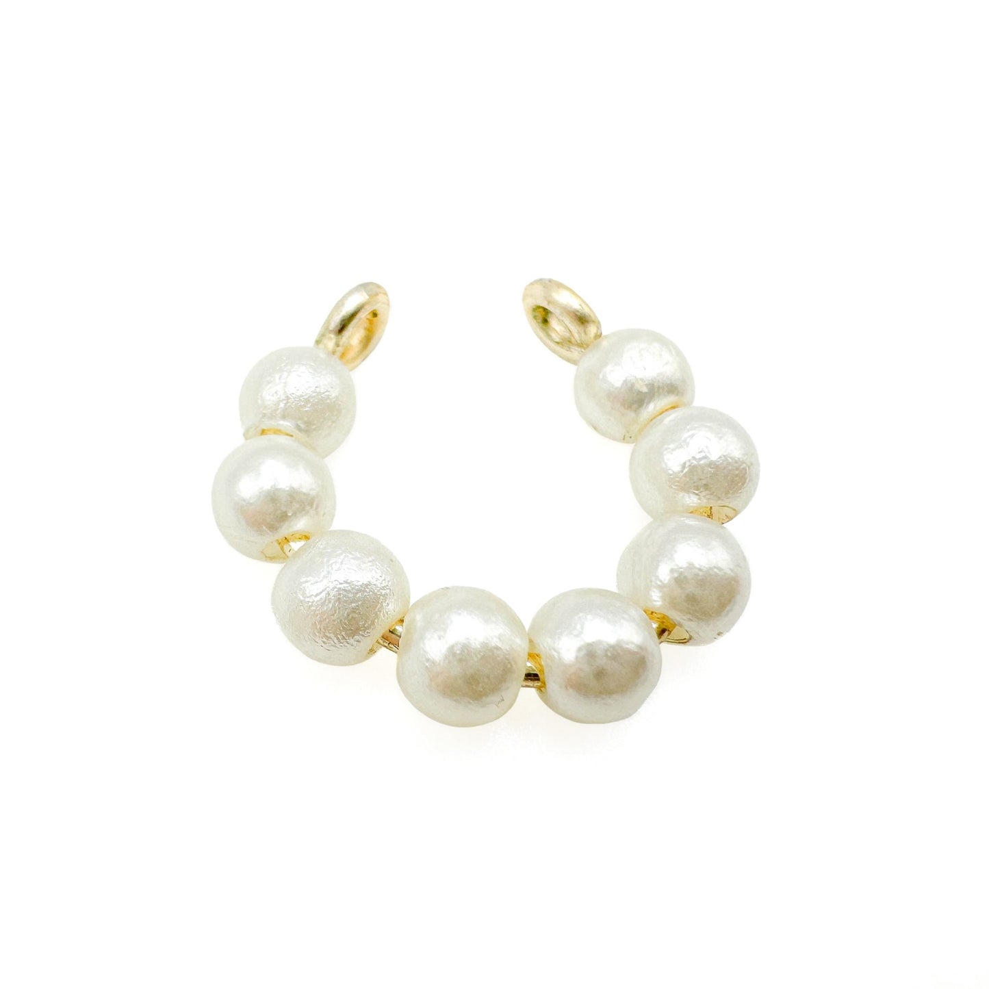 Pearl gold ear cuff