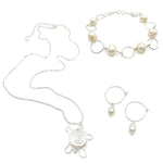 Mother of pearl silver turtle jewelry