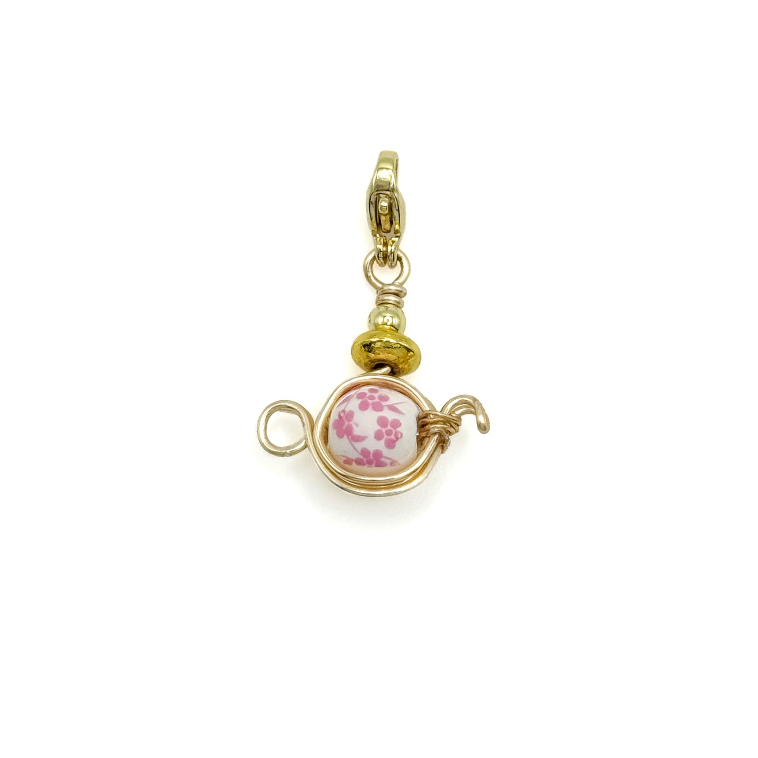 Tea gold charm