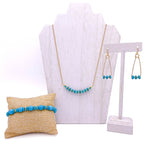Turquoise gold jewelry