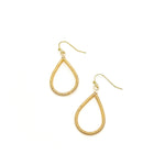 Gold trendy coil earrings