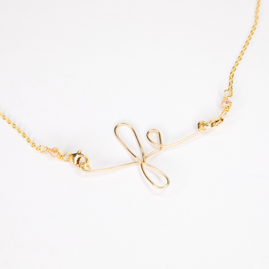 Love in Spanish gold necklace